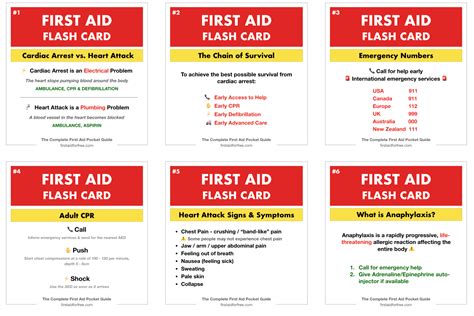 cpr flashcards|emergency flash cards.